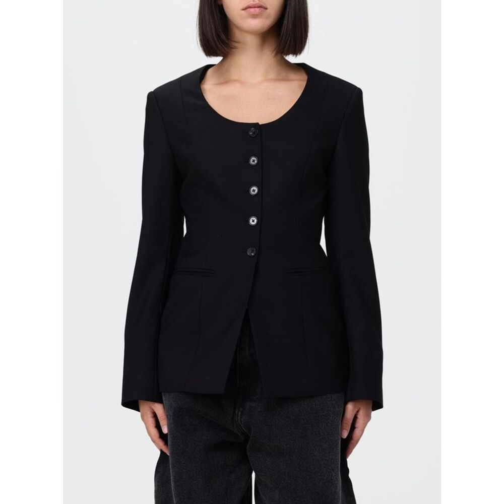 Paul Smith Women Paul Smith Slim-Fit Cropped Wool Blazer With Round Neckline